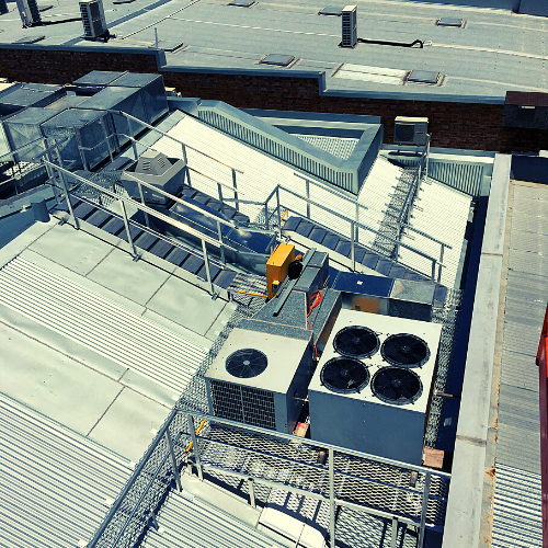 Access platform for HVAC