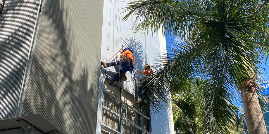 Rope Access for Facade Removal