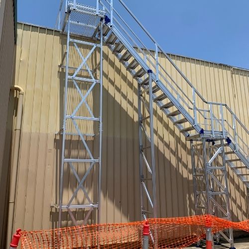 Multi-level external stair system